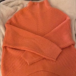 Express Fuzzy Pink Sweater